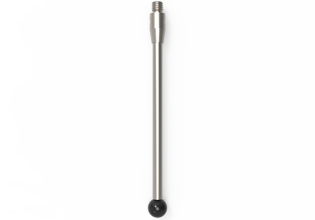 Gerade Taster;  Grundkörper: Stahl; Schaft: Hartmetall; Kugel: Siliziumnitrid