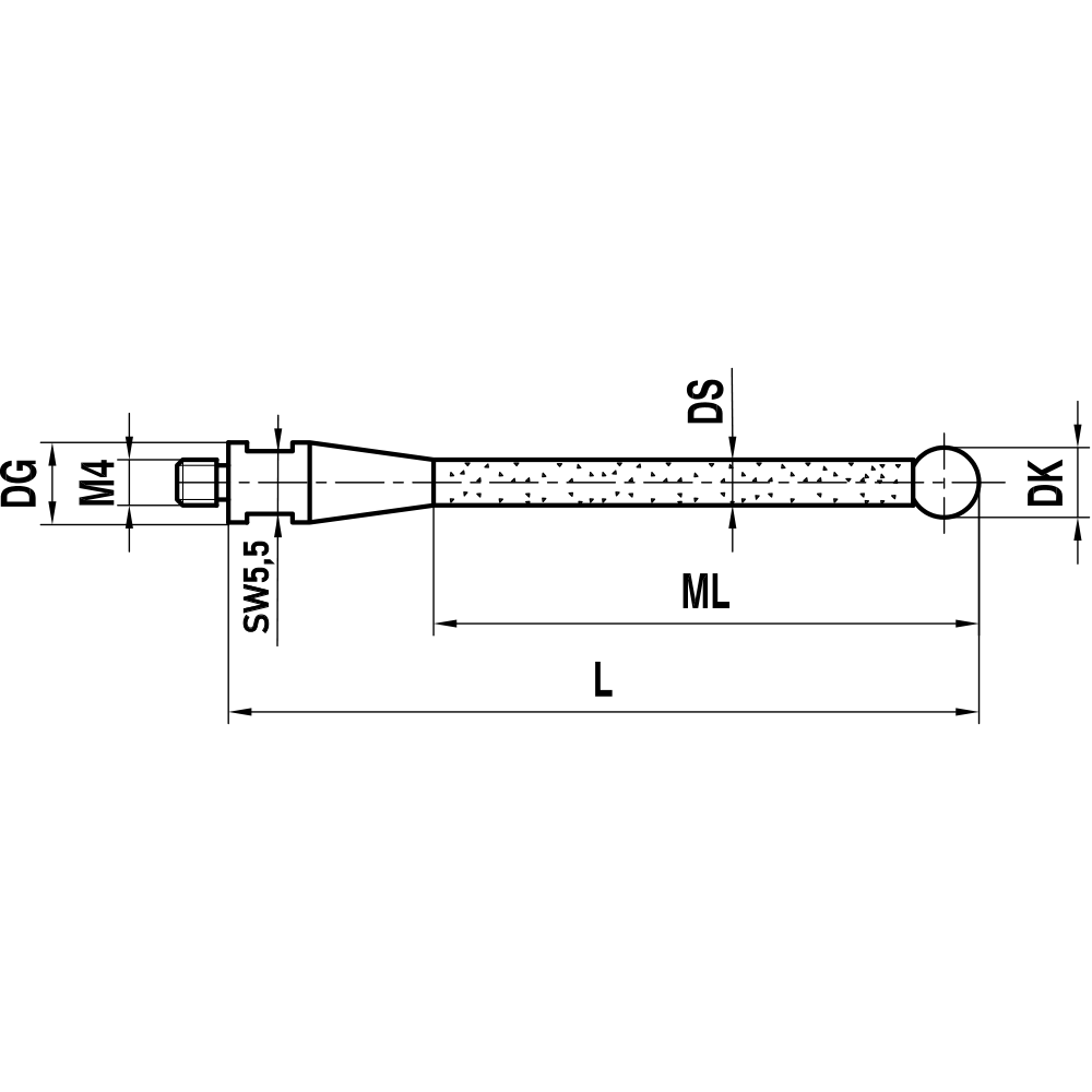 Zeichnung vom Produkt TK M4 070 07 125