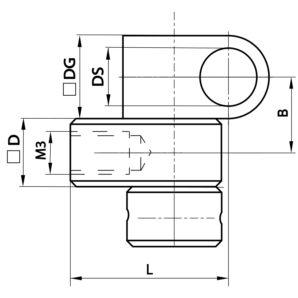 Zeichnung vom Produkt DT M3 000 05 010 Zeichnung vom Produkt DT M3 000 05 010