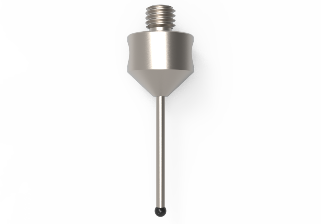 Gerade Taster;  Grundkörper: Titan; Schaft: Hartmetall; Kugel: Diamantbeschichtung