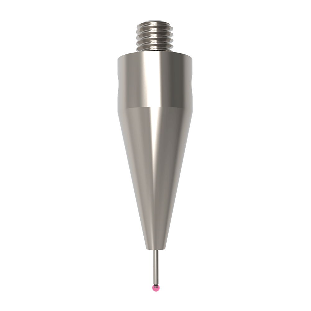 Straight Stylus; base: titanium; stem: carbide; ball: ruby