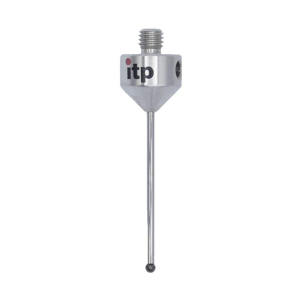 Gerade Taster;  Grundkörper: Titan; Schaft: Hartmetall; Kugel: Siliziumnitrid