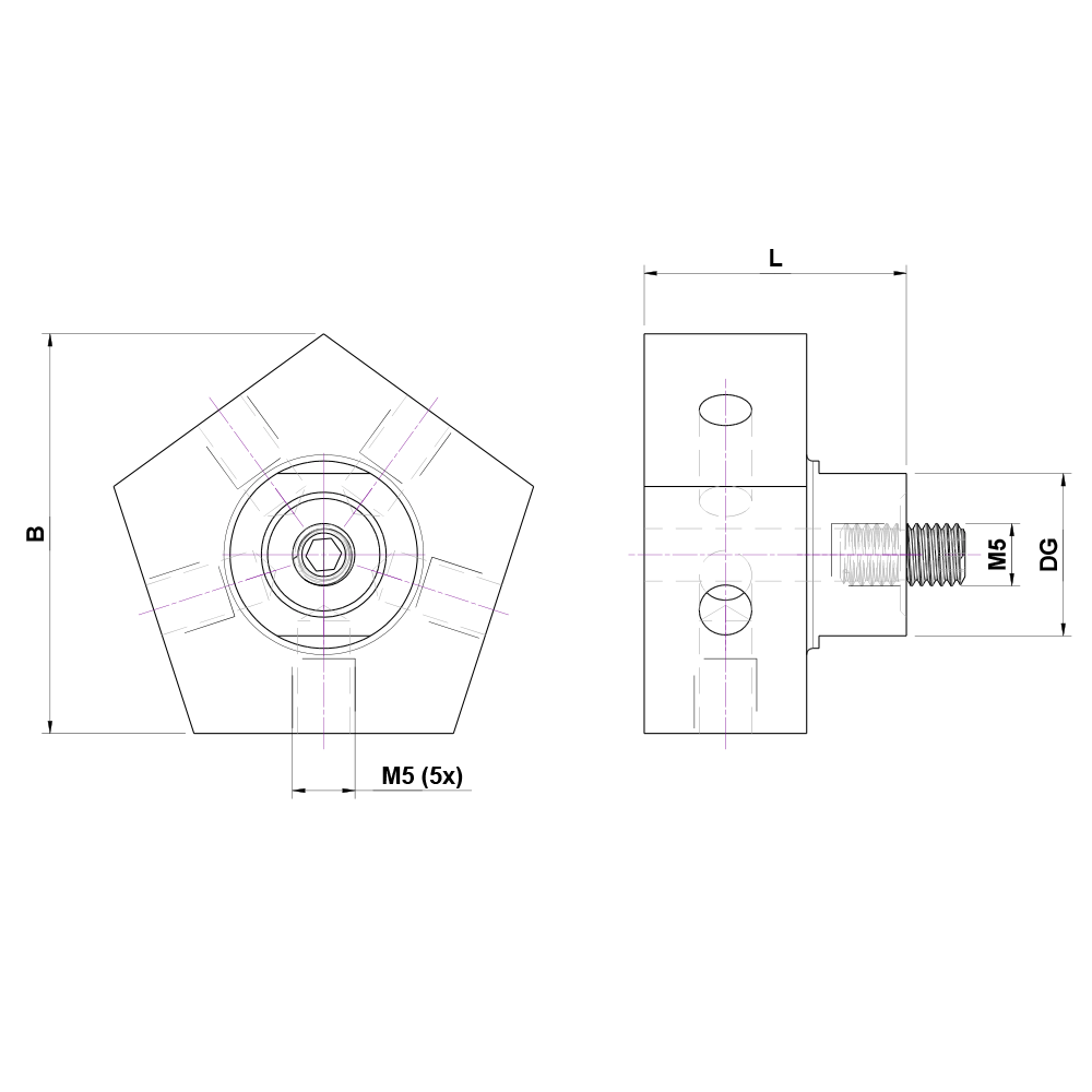 Zeichnung vom Produkt KH M5 L05 13 021