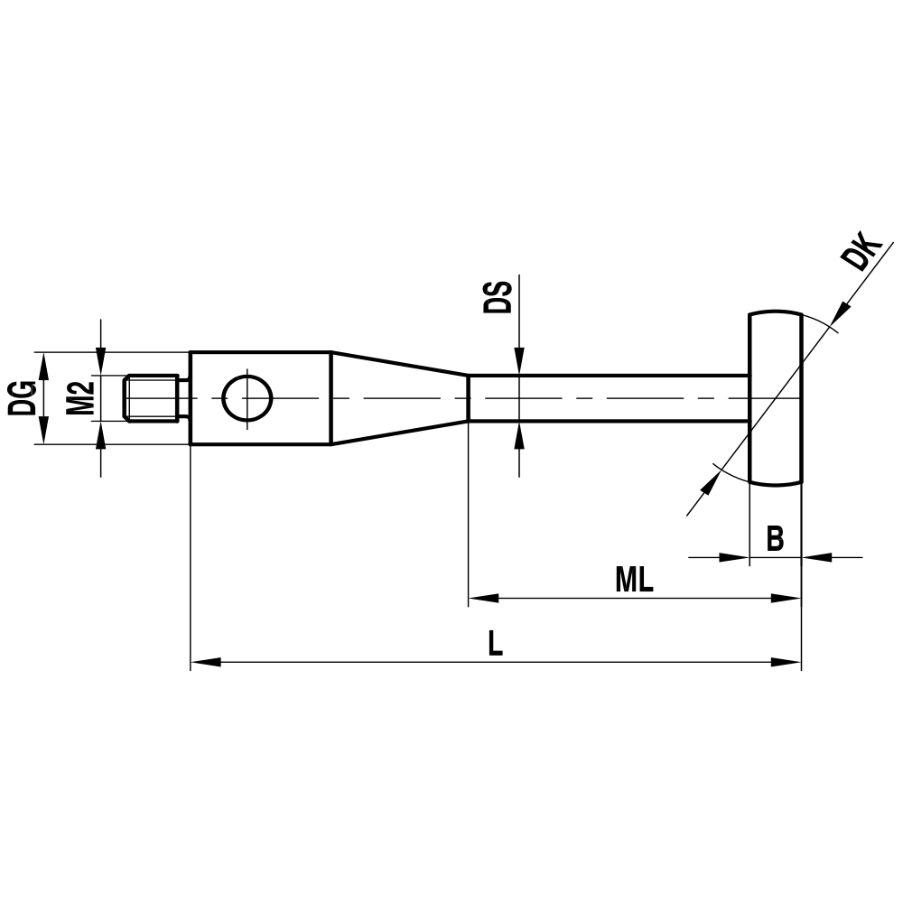 Zeichnung vom Produkt KI M2 100 03 020/0,8