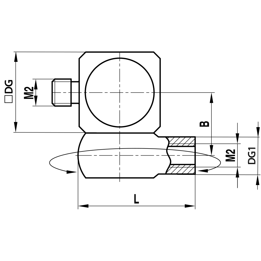 Zeichnung vom Produkt DI M2 000 04 008 Zeichnung vom Produkt DI M2 000 04 008