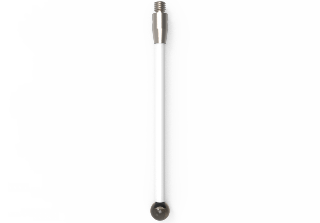 Gerade Taster;  Grundkörper: Stahl; Schaft: Keramik; Kugel: Siliziumnitrid