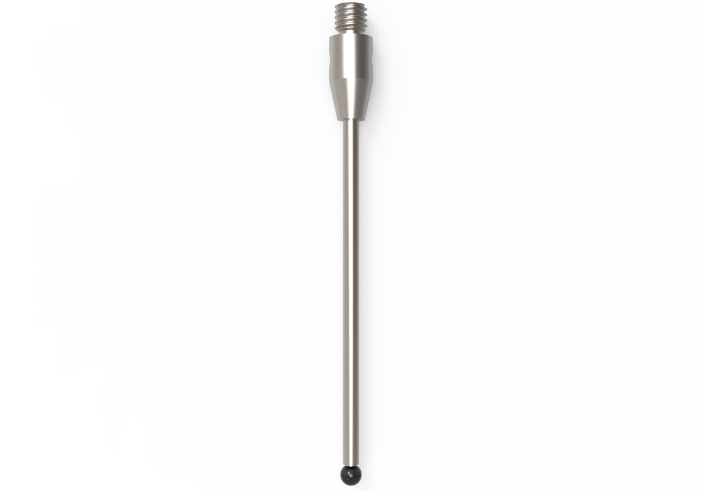 Gerade Taster;  Grundkörper: Stahl; Schaft: Hartmetall; Kugel: Siliziumnitrid