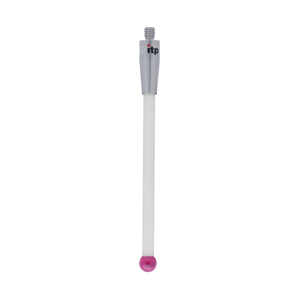 Straight Styli; base: stainless steel; stem: ceramic; ball: ruby
