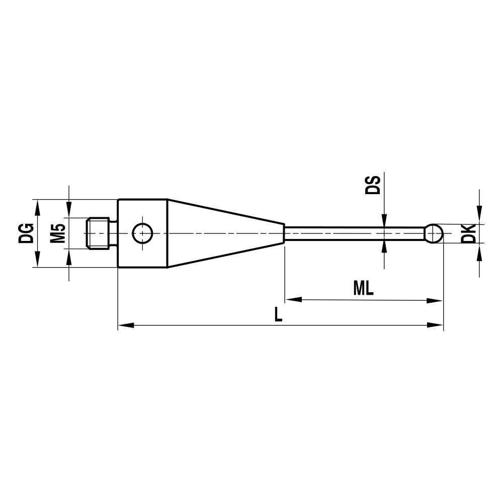 Zeichnung vom Produkt TH M5 025 10 041